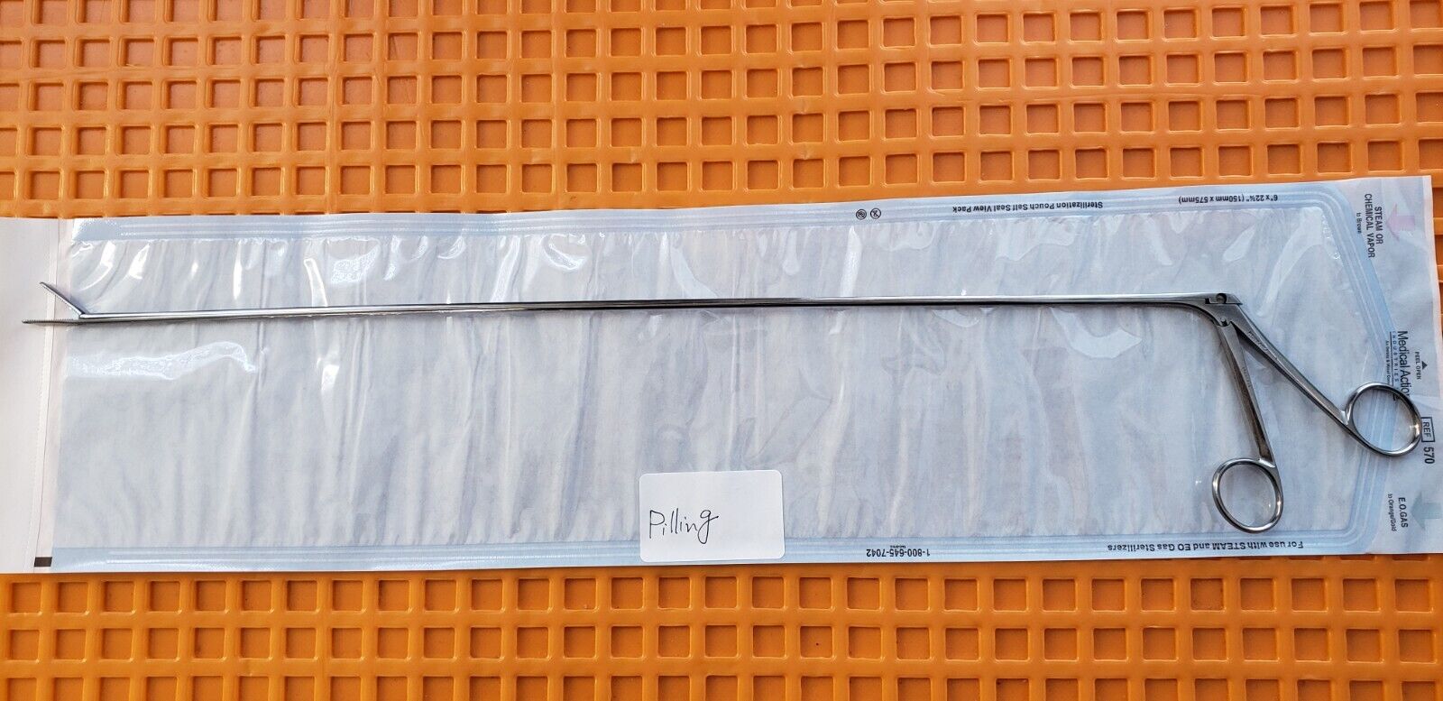 Pilling Surgical Jackson Grasping Forceps Straight 5mm x 50cm Length