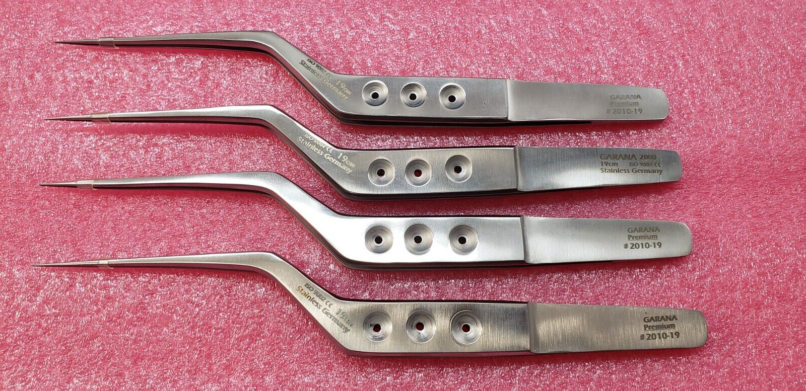 Garana 2010-19 Surgical Neuro Yasargil Micro Tweezer Bayonet Forceps  7.5" Plain