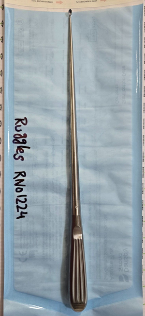 Ruggles RN1224 Surgical Neuro Spine Curette Size 0 Angle Up 12"