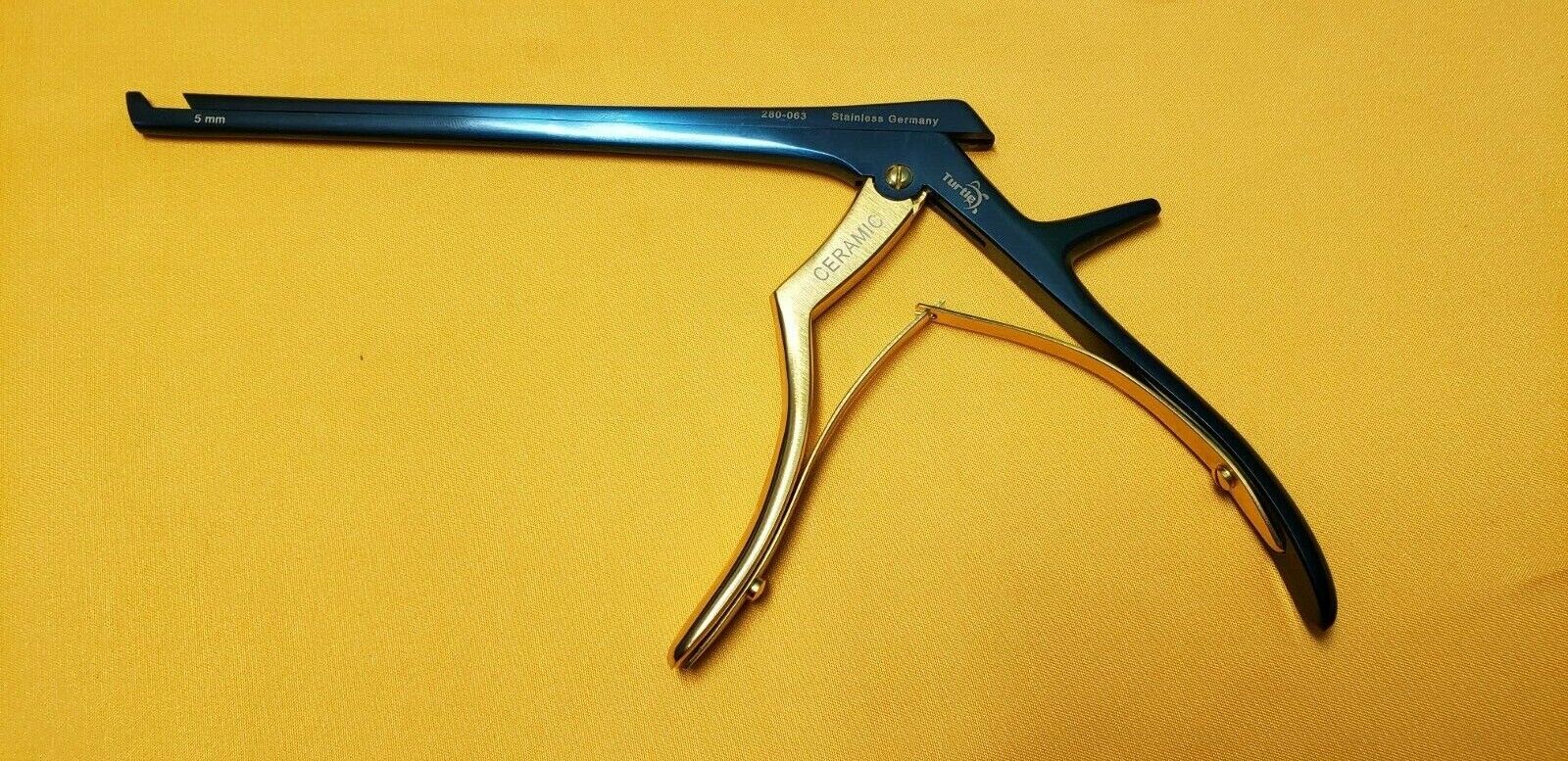 Kerrison Rongeurs 7" Shaft 5mm Up 40 Degree Ceramic Blue Coated Neuro/Spine
