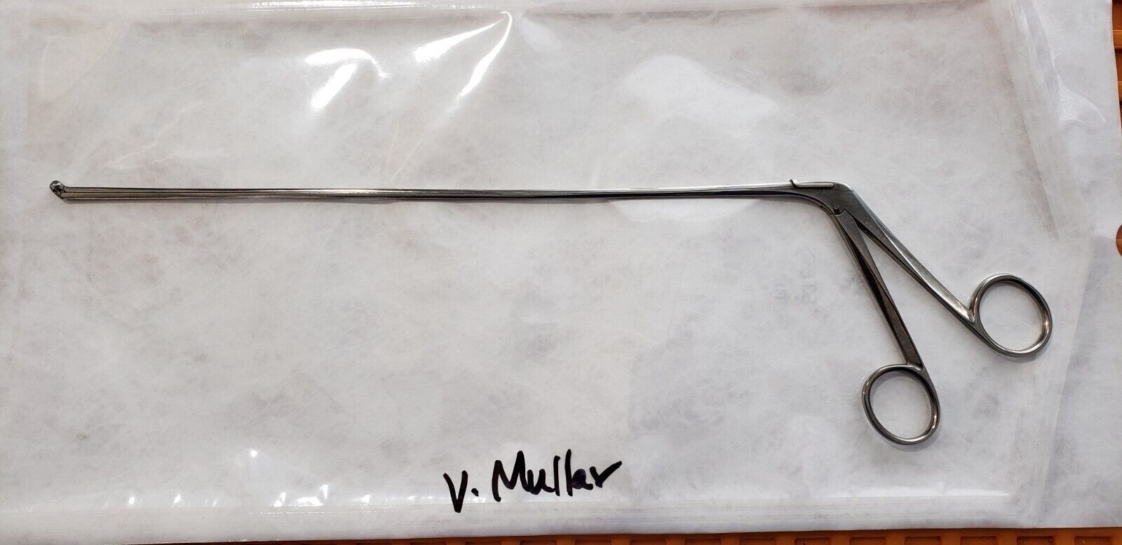V. Mueller Surgical Biopsy Forceps 4mmx27cm Up Angle Tip Cup Jaws