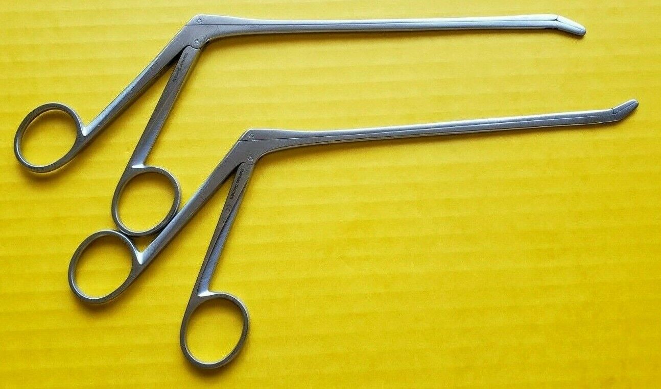 V. Mueller K-0124,K-0125 Neuro/Spine Rongeur 2x10mm Set of 2 Up & Down Tip