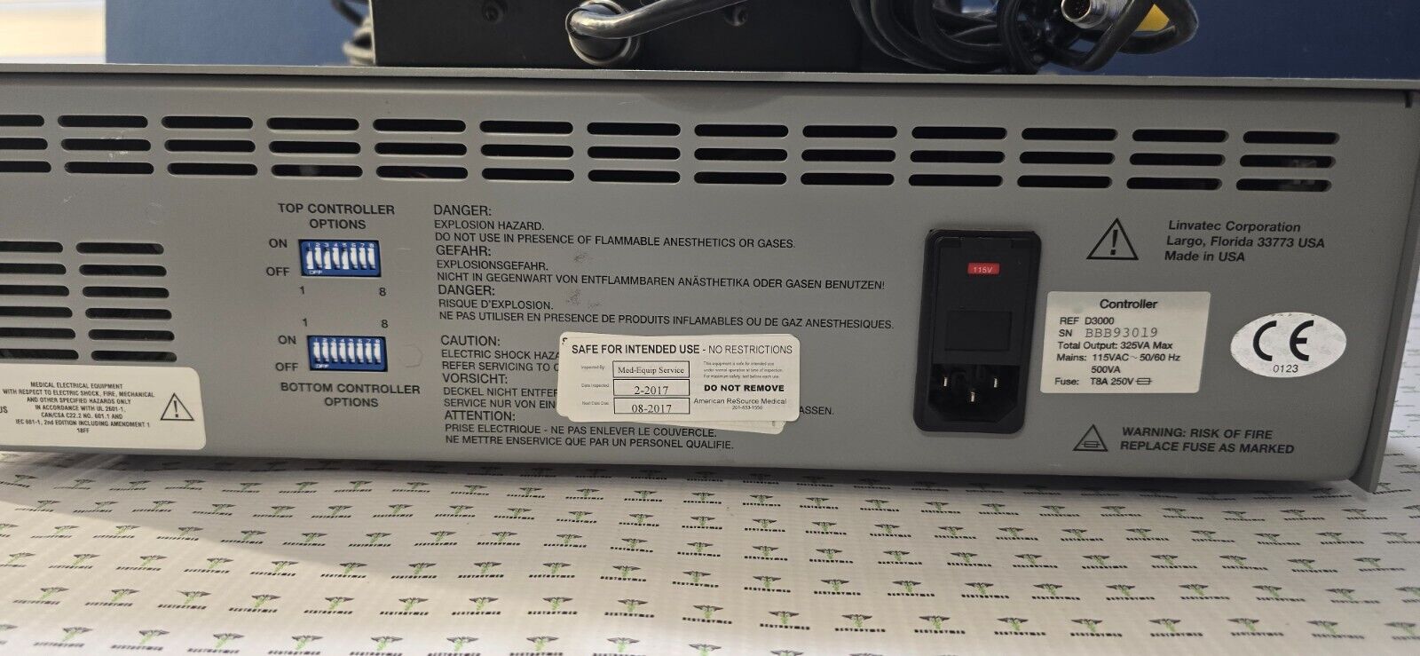 Conmed Linvatec D3000 Drive System With Foot switch & 2 Hand Pieces