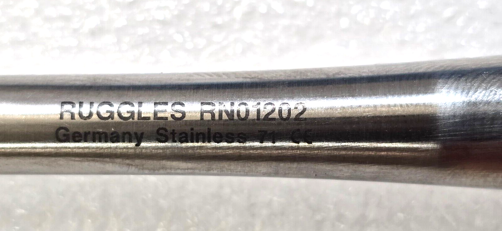 Ruggles RN1202 Surgical Neuro Spine Curette Size 3/0 Straight 12"
