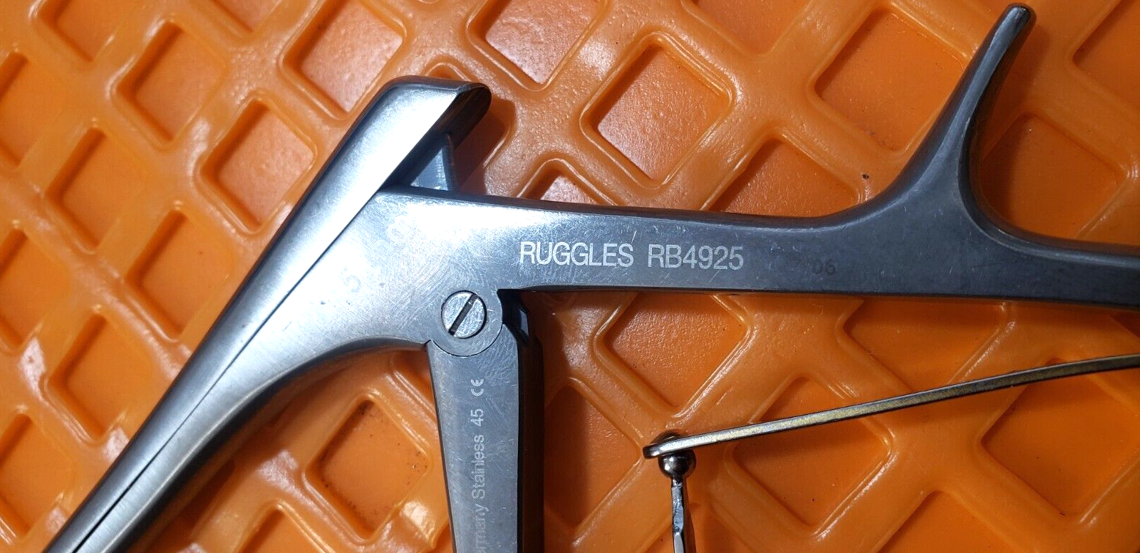 Ruggles RB4925 Surgical Orthopedic Kerrison Rongeurs 5mm Up 9" x40 Degree