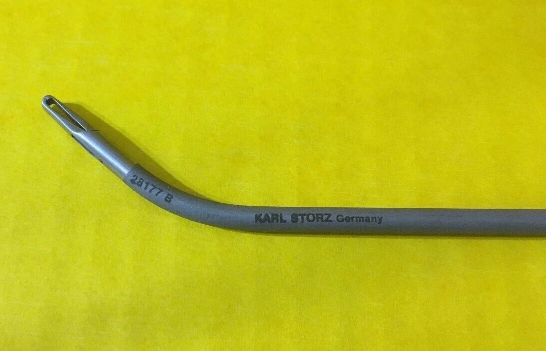 Storz Surgical Tissue Forceps, Curved, Slim Jaw, Spring Handle REF: 28177 B