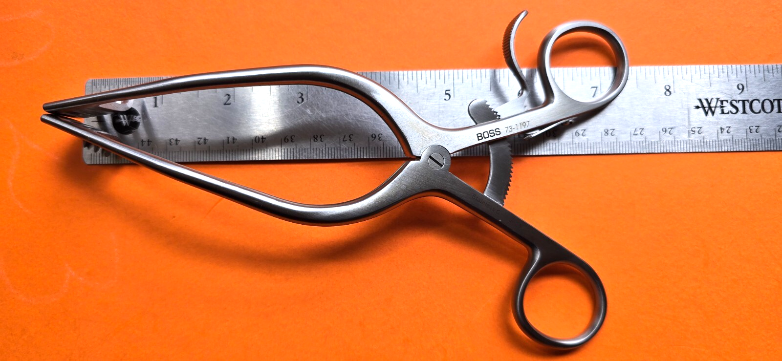 BOSS 73-1197 Surgical Orthopedic Adson Cerebral Retractor 7.5" Sharp 4x4 Prongs
