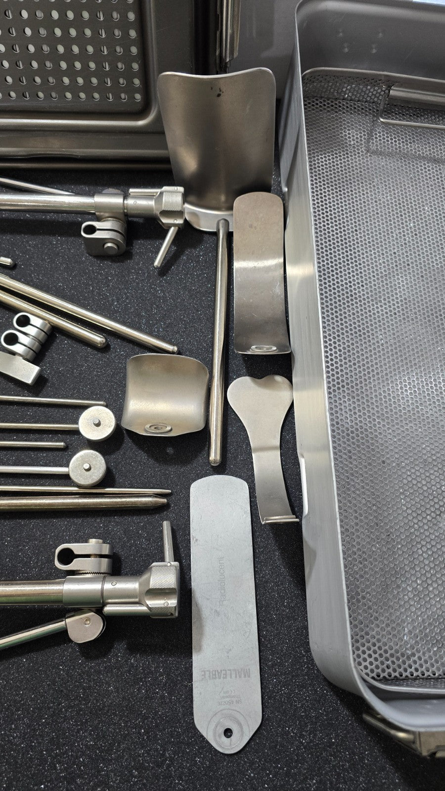 Thompson Surgical Retractor Set with Sterilization Box. (Made in USA)