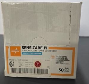 50-Pairs MEDLINE Synthetic Polyisoprene Size 6.5" REF:MSG9065 Surgical Gloves
