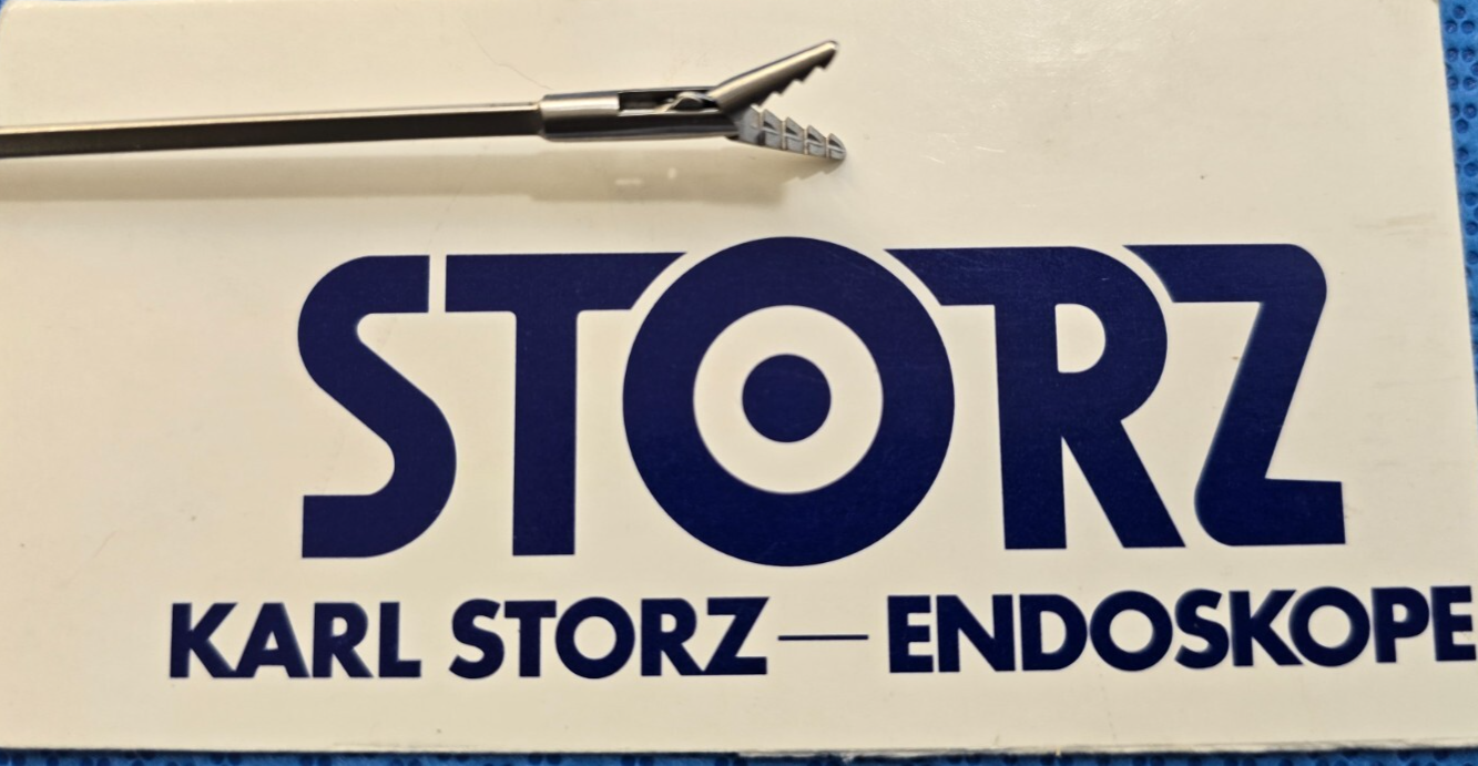 Karl Storz Surgical Alligator Grasping Forceps 2.5mm x 50cm serrated Jaws