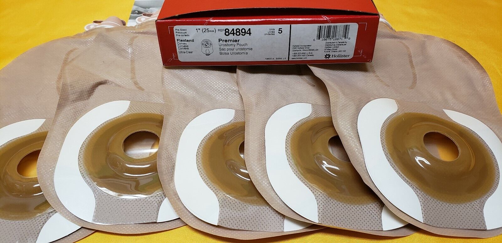 Hollister 84894 Premier Flextend Convex Pouch Box of 5 Exp-2024
