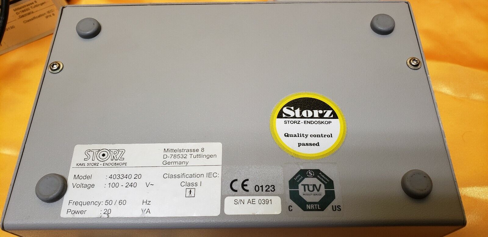 Karl Storz 40334020 Clearvision System with Storz 20010130 Foot Switch