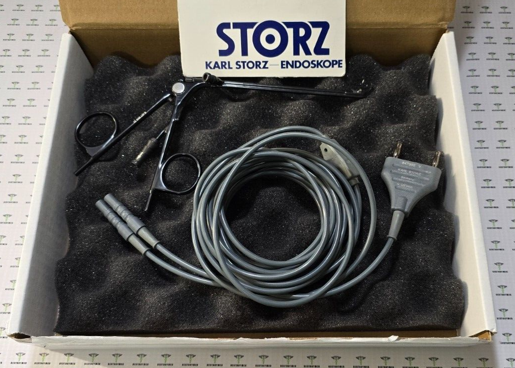 Karl Storz Surgical Bipolar Forceps Angle 25* with 847002 V Bipolar Cord