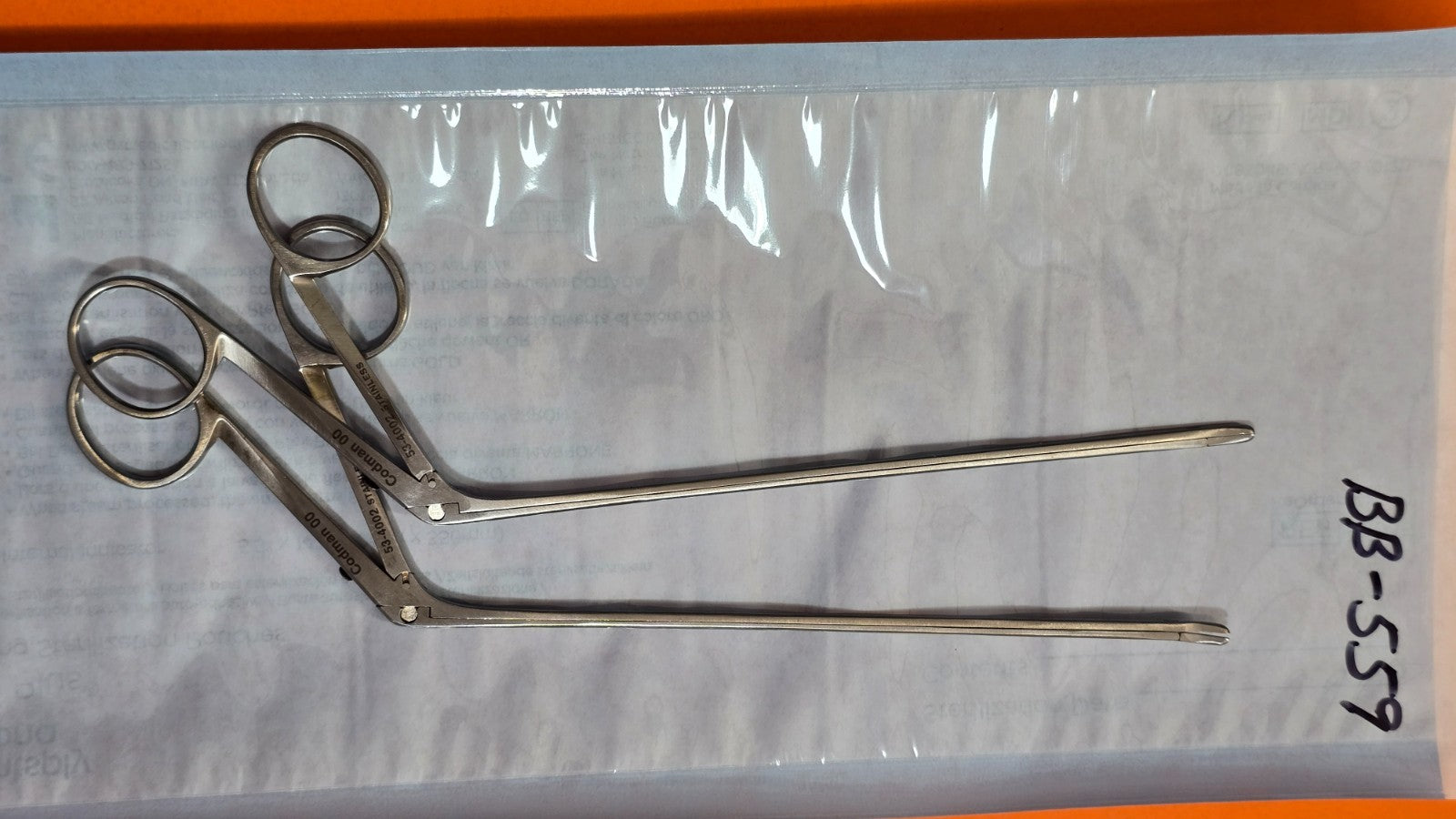 Codman 53-4002 Surgical Micro Decker Rongeur 6" Left Curved
