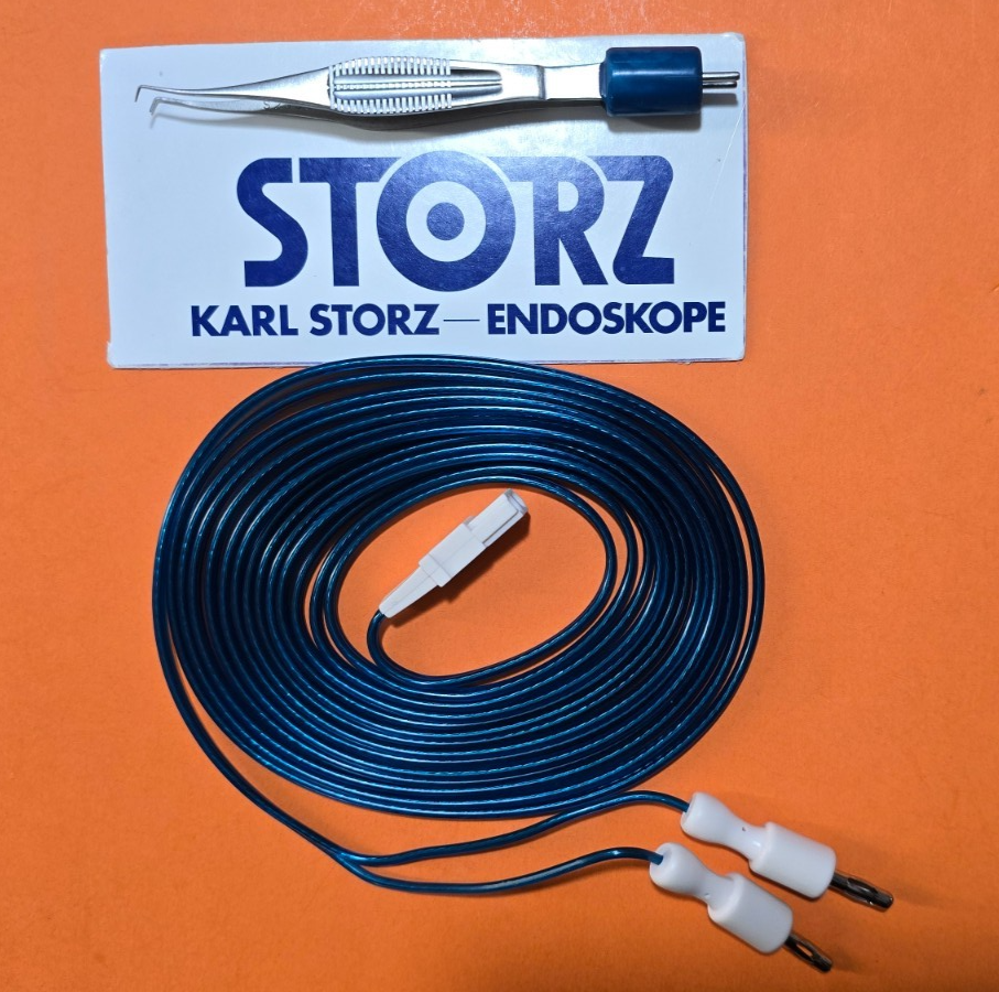 Karl Storz S2050-9 Surgical Bipolar Forceps 4" with Bipolar Cable