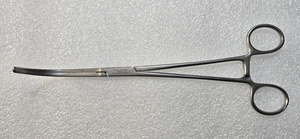 V. Mueller CH6352 Surgical Glover Clamp 9 3/4" Curved Jaws.