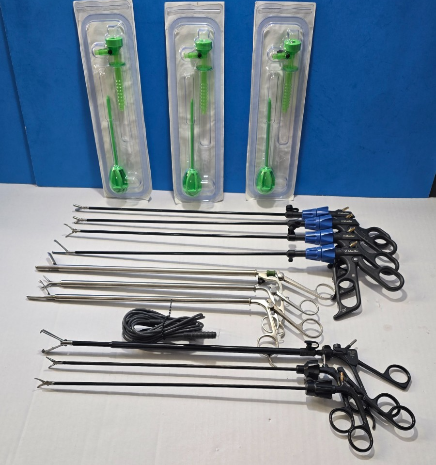 Karl Storz /Jarit / V.Mueller Laparoscopic Instrument 5mmx35cm Set of 11