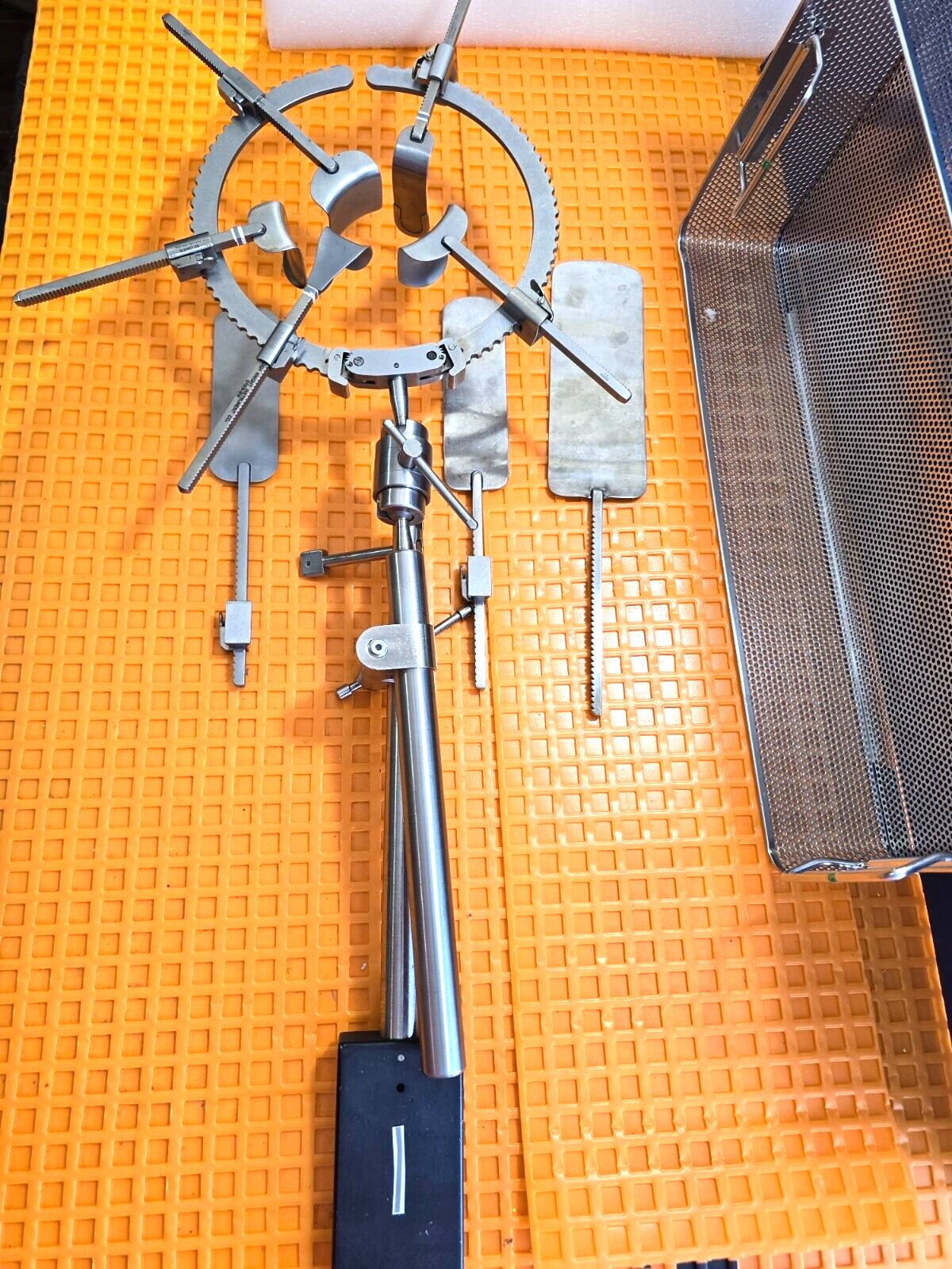Codman Book Walter Retractor Set Arm with Post Holder Clamp & Tray