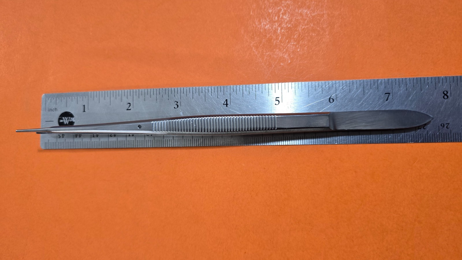 SCANLAN 4004-77 Surgical Gerald Forceps 7 3/4"Cross serrated Tips 1mm
