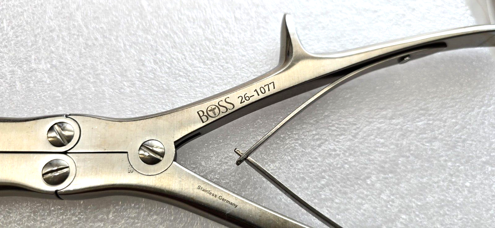 BOSS 26-1077 Surgical Stille-Luer Rongeurs 10" Straight Orthopedic Instruments