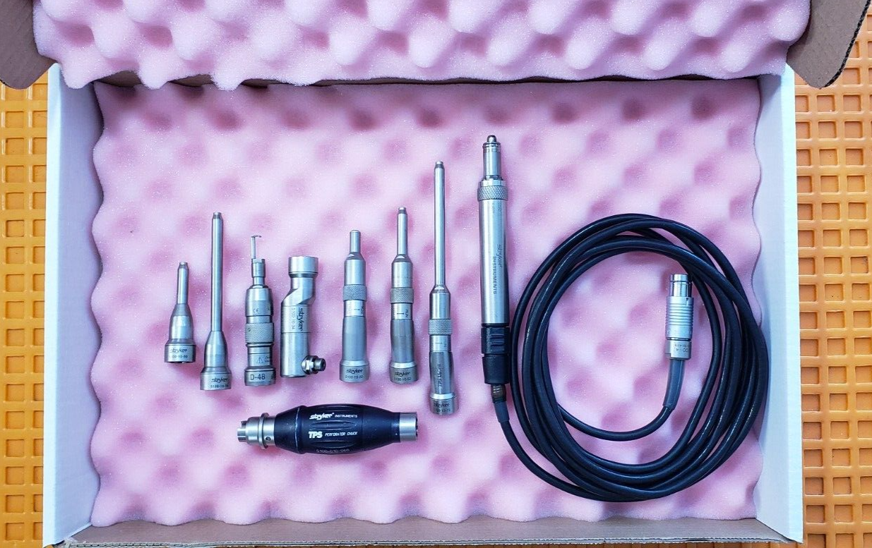 Stryker 5100-100 TPS U2 Drill 5100-010-060 Perforator Chuck 7-Attachments &Cable