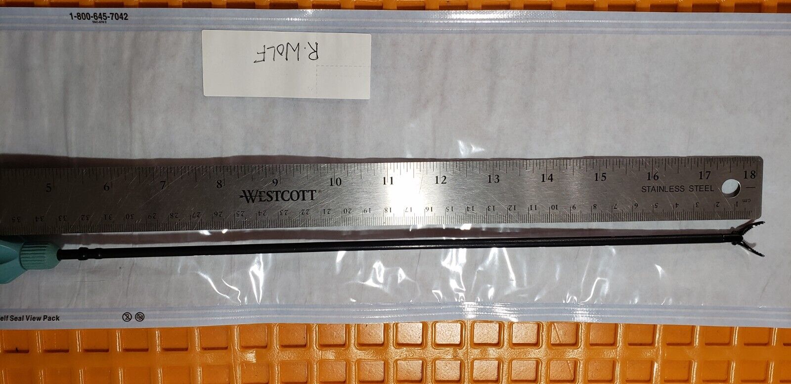 R.Wolf Laparoscopic Monopolar Grasping Forceps 5mmx33cm Curved jaws Insulated
