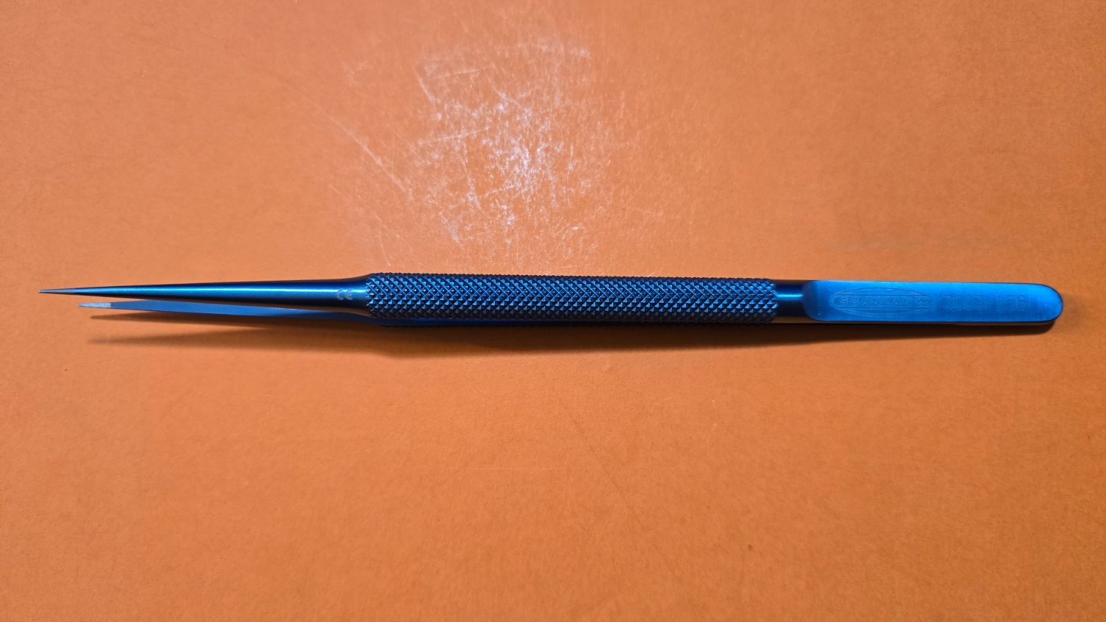 SCANLAN 3003-158 Surgical Titanium Micro Forceps 7" Straight Diamond Dust