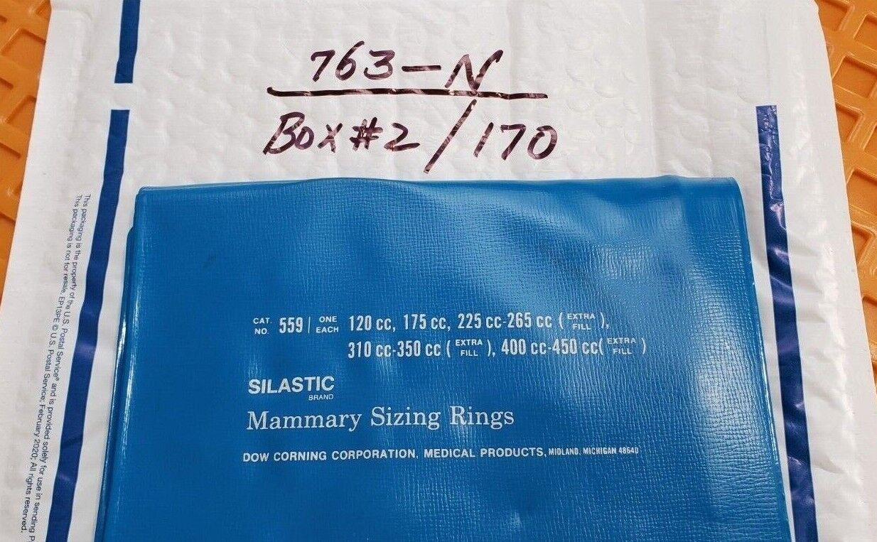 SILASTIC Breast Mammary Sizing Rings Size 120cc,175cc,225cc,265cc,310cc,350cc