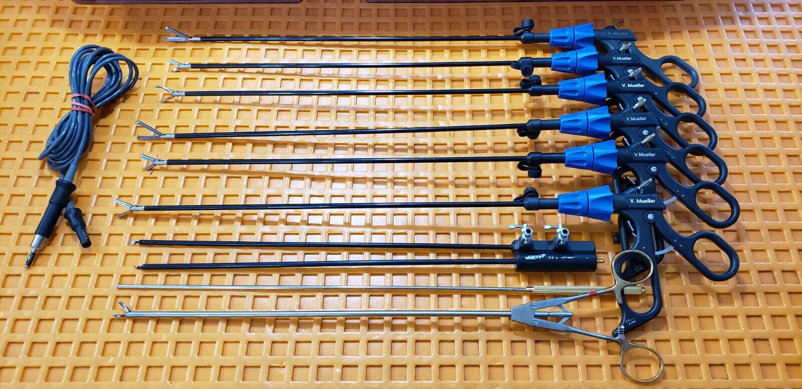 V.Mueller Laparoscopic Instrument 5mmx35cm Monopolar Instruments Set of 10