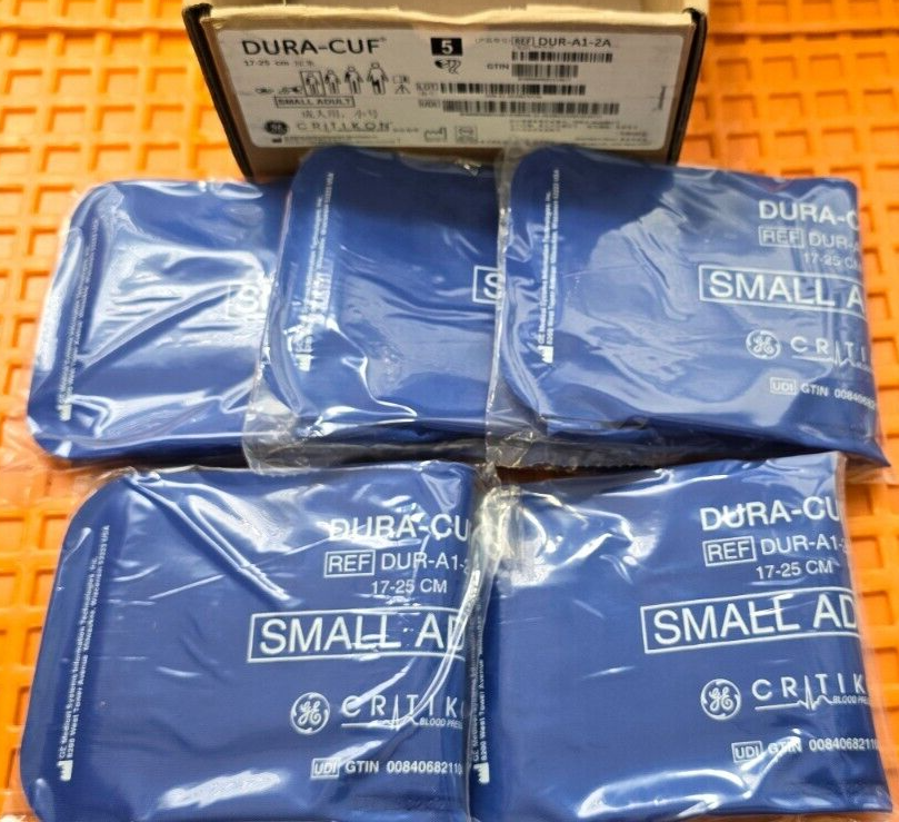 GE Critikon DURA-CUF Small Adult B P Cuff 17-25cm Box of 5  Cuffs.