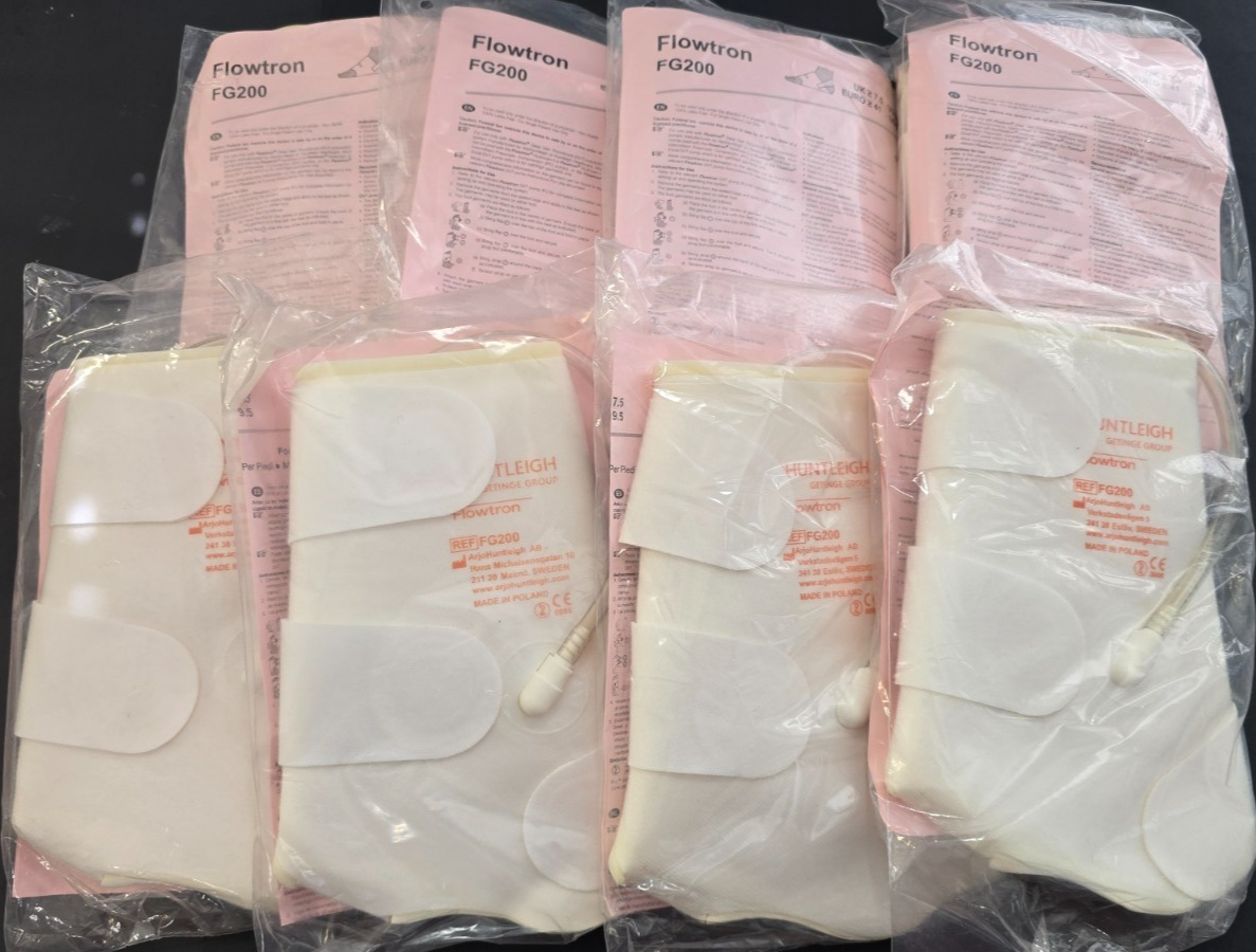 Lot of 8 Units  Flowtron FG200 Foot Garment Large