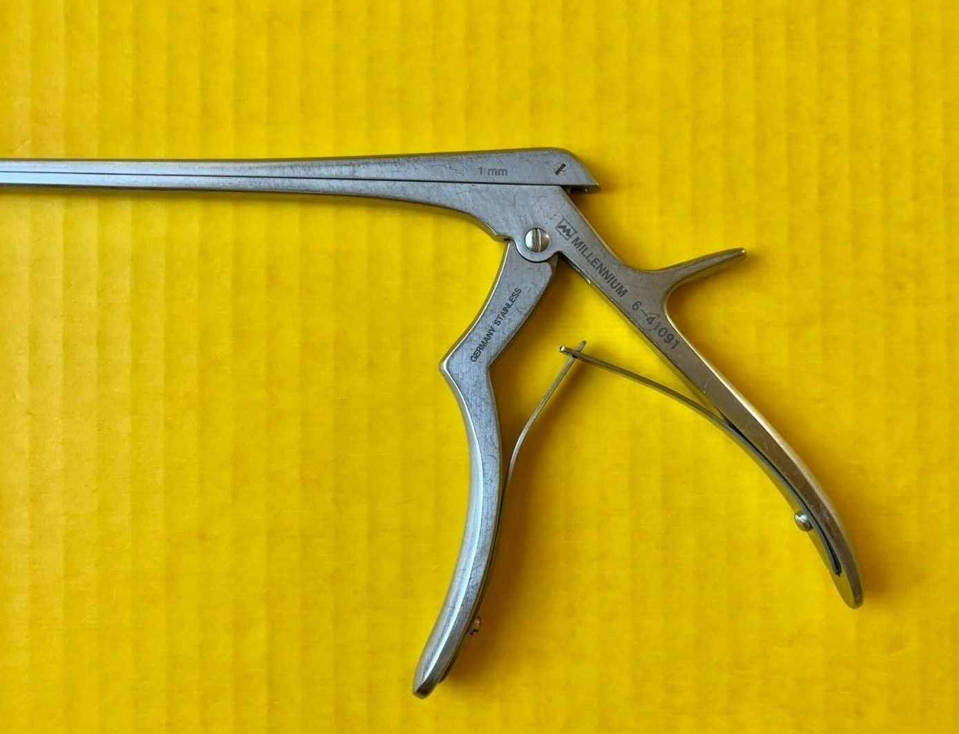 Millennium 6-41091 Orthopedic Micro Kerrison Rongeur 1mm 40 Degree Up 10" Shaft