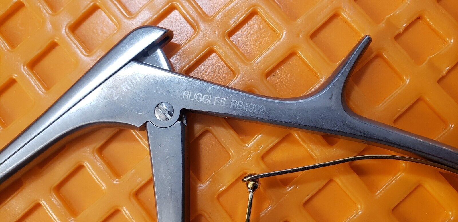 Ruggles RB4922 Surgical Orthopedic Kerrison Rongeurs 2mm Up 9" x40 Degree