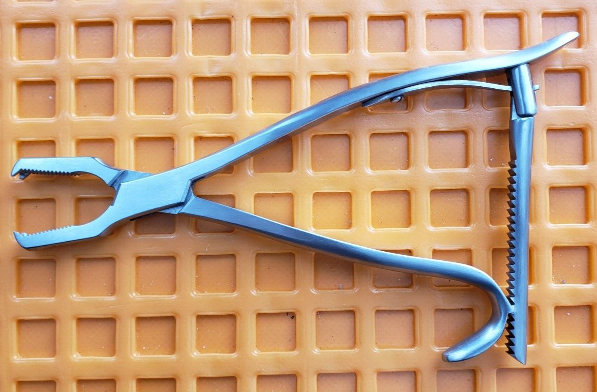 Turtle Orthopedic Pediatric KERN Bone Holding Forceps 6.5" W- Ratchet