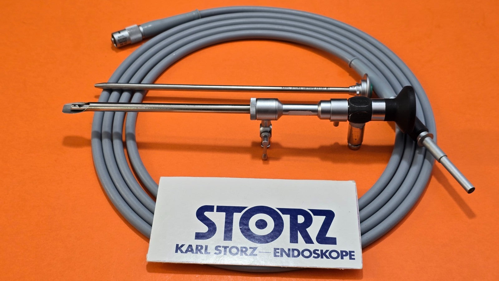 Karl Storz 7200E Arthroscope 4mm x 120* x18cm & Sheath ,495ND Fiber Optic Cable