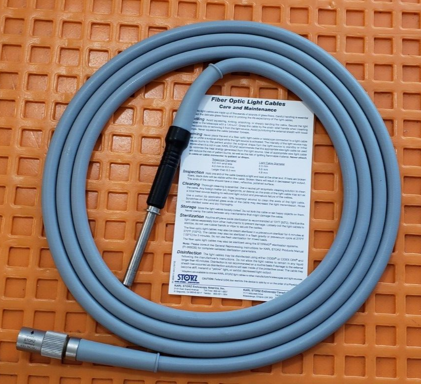 Karl Storz 495NCSC LED Fiber Optic Cable 4.8mmx250cm Use w-TL400 LED RUBINA