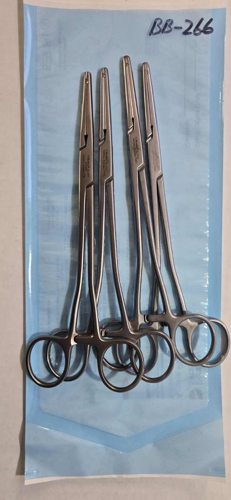 V. Mueller GL3121 Surgical Heaney Hysterectomy Forceps Straight 8.5"