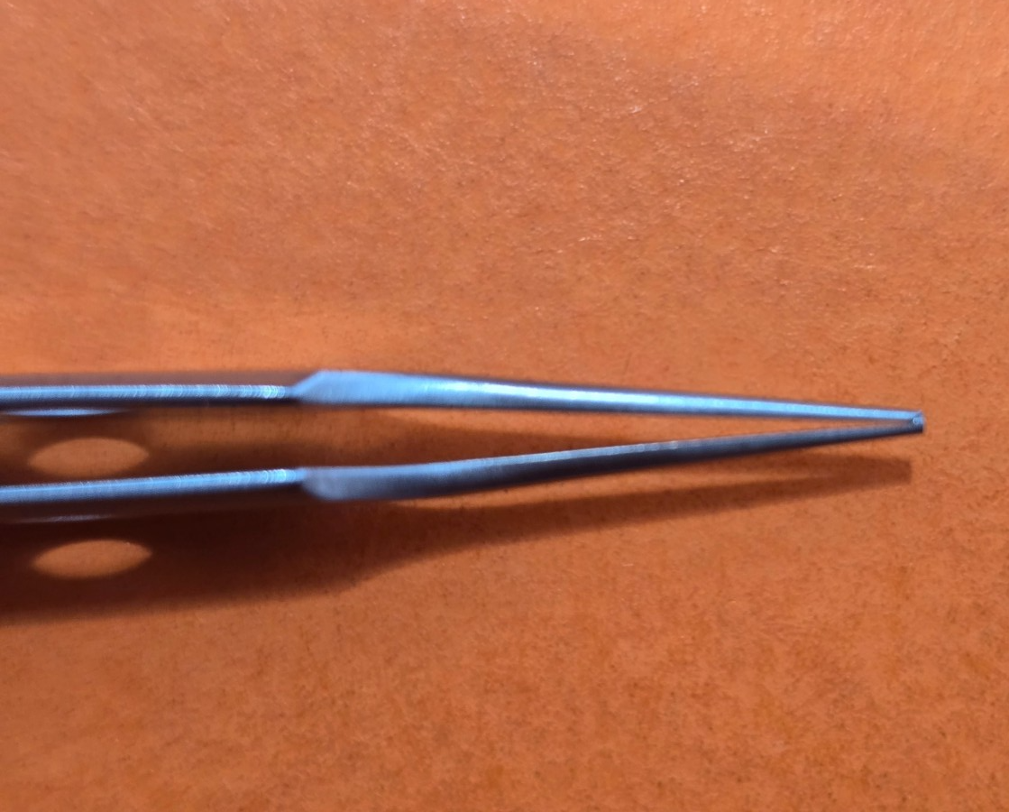 Jarit 355-121 Bishop Harmon Tissue Forceps 3 1/4" straight 1x2 teeth