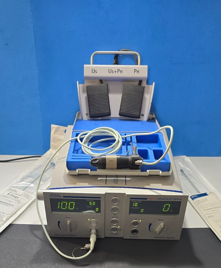 Boston Scientific Swiss Lithoclast Select W- Handpiece ,Foot Switch & Probes.