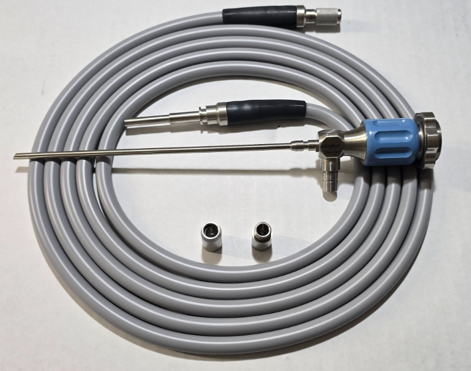 Stryker Arthroscope 4.0mm x 30° Speed Lock C-Mount  & Fiber Optic Cable