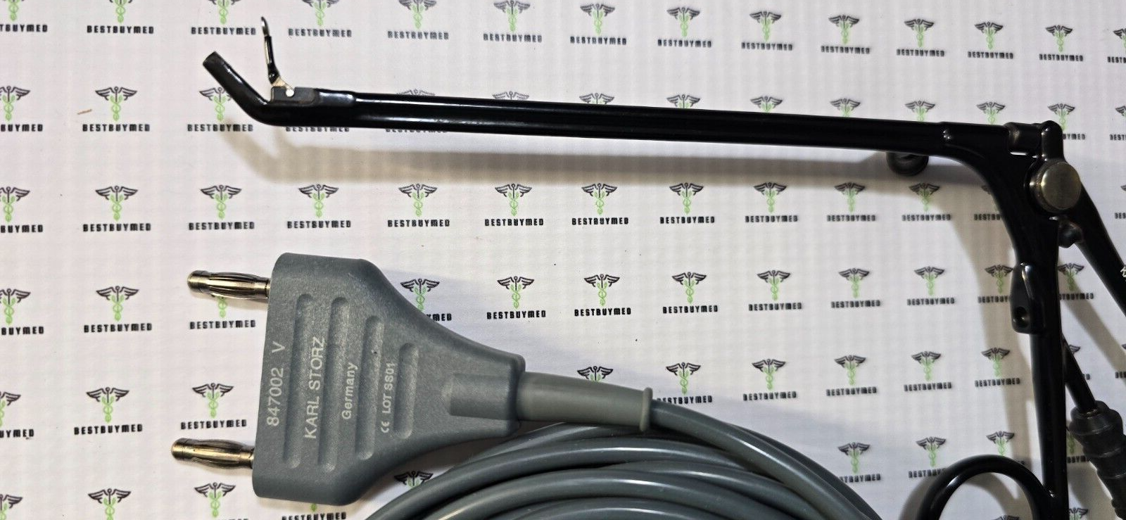 Karl Storz Surgical Bipolar Forceps Angle 25* with 847002 V Bipolar Cord