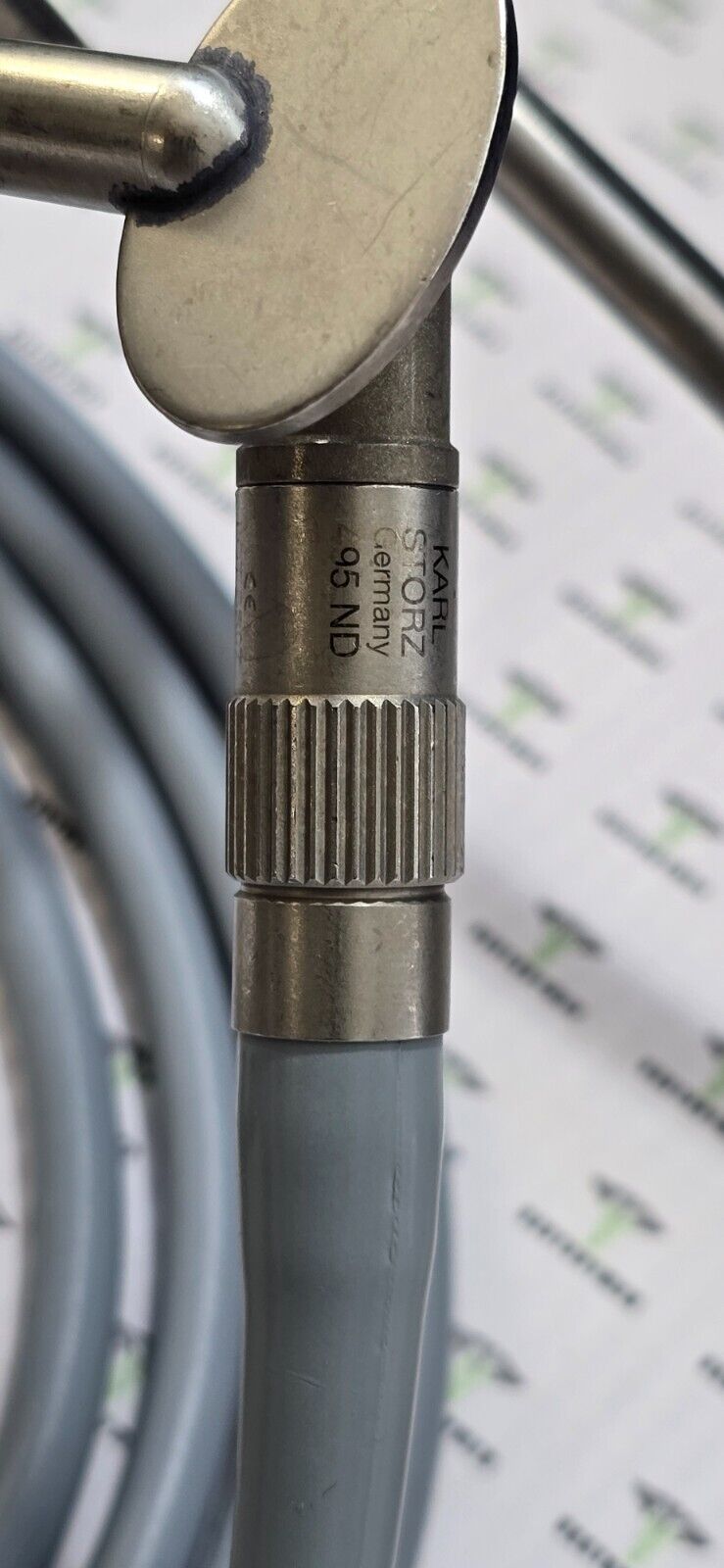 Karl Storz 8588 B Operating Laryngoscope with Laryngoscope Holder & 495ND Cable