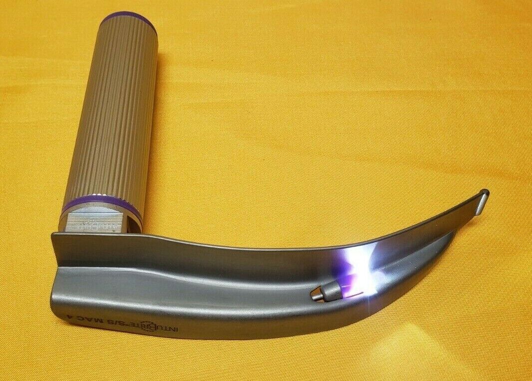 INTUBRITE  Laryngoscope Mac Blade #4 With Medium Handle LED White