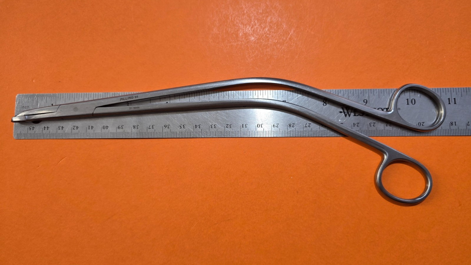 Pilling 21-3005 Surgical Schubert Biopsy Forceps 11" shaft OB.GYN Instrument