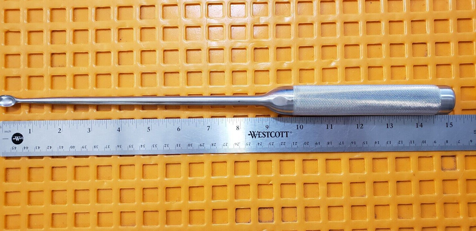 V.Mueller VM81-9125 Surgical Orthopedic Wallie-Heinig Curette 15" Size #4
