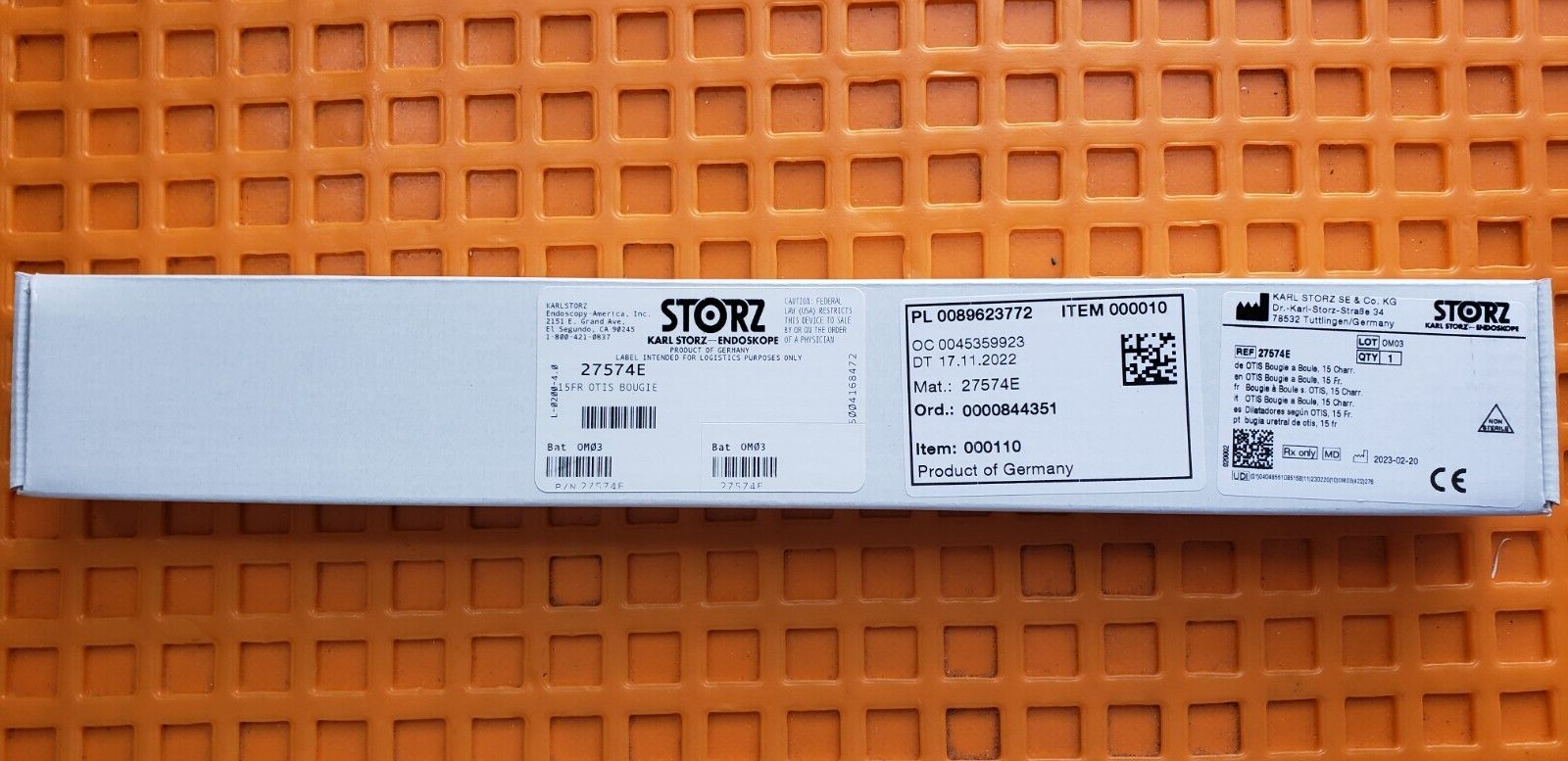 Karl Storz 27574E Surgical OTIS BOUGIE Dilator 15Fr