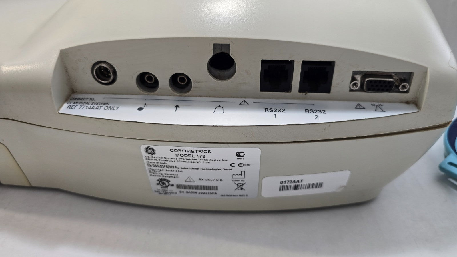 GE Corometrics 170 Series Model 172 with Transducer (NO Power Supply)