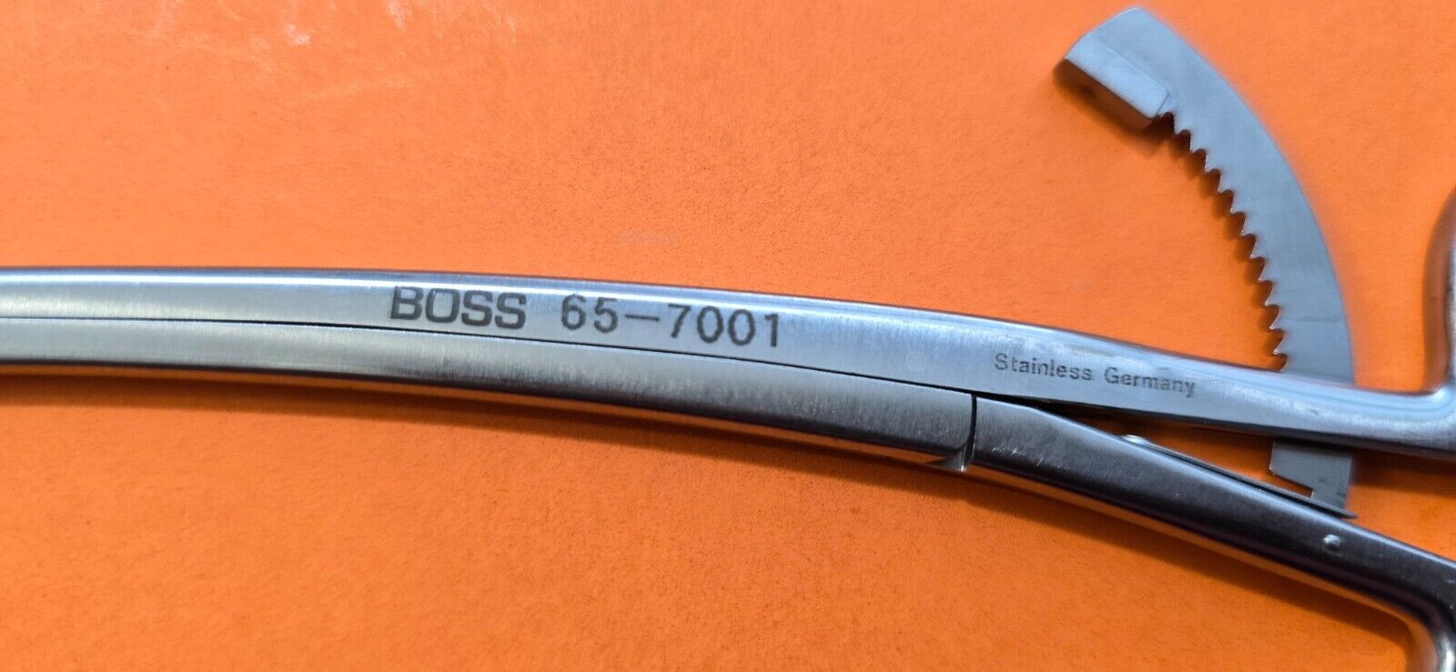 BOSS Surgical Tube Passing Forceps with Ratchet 9 3/4"