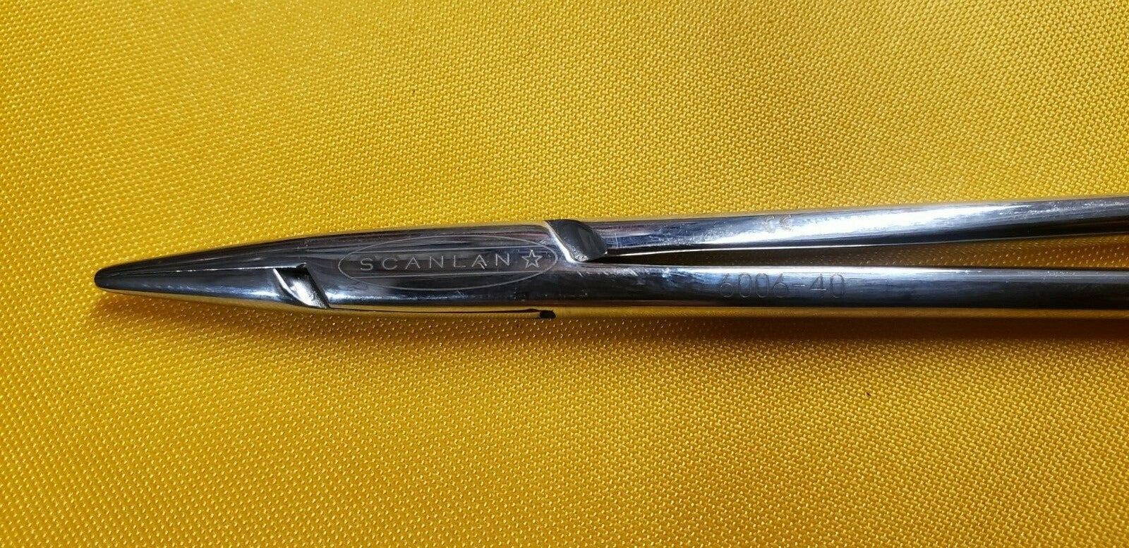SCANLAN 6006-40 Surgical Diamond Dust Micro Needle Holder, Straight 10" 