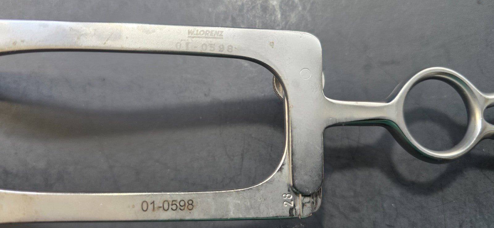 W. LORENZ 01-0598 Surgical  Palatal Retractor Double Movable Prongs